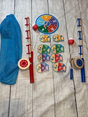 Melissa And Doug Fishing Game Poles Fish